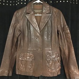 Pre Loved Leather Blazer from the early 90s